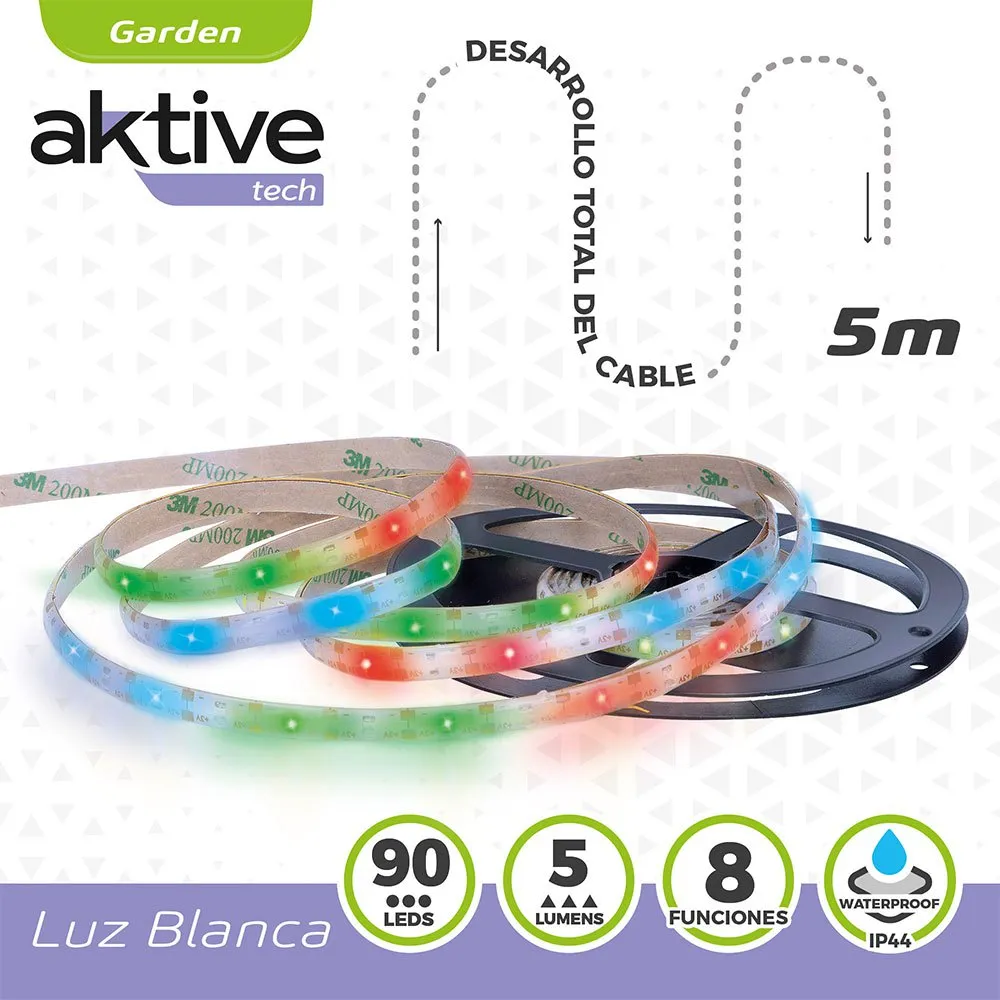 Aktive Självhäftande Flerfärgade Led-lister Med Solcellsdrift unisex, Multicolor, One Size