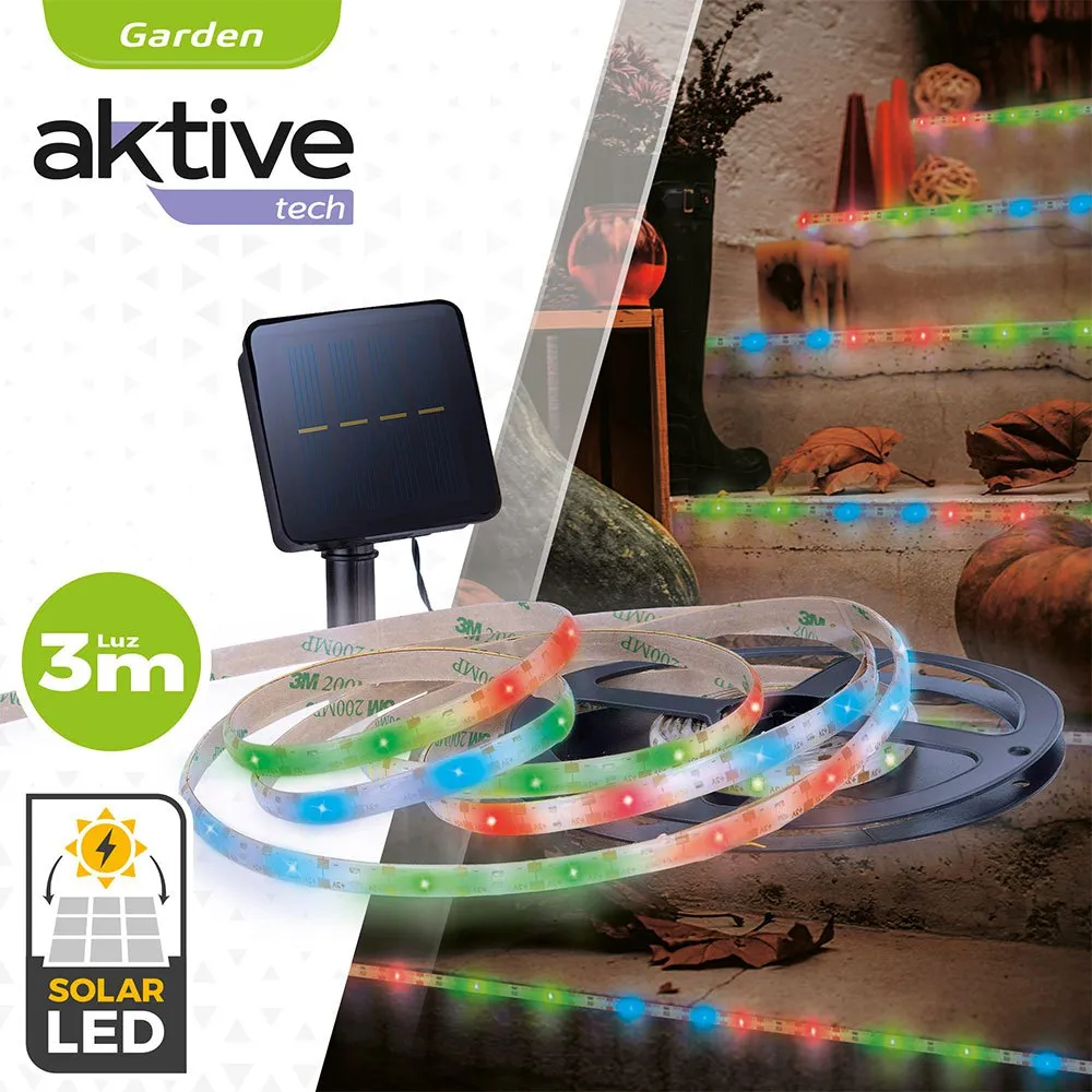 Aktive Självhäftande Flerfärgade Led-lister Med Solcellsdrift unisex, Multicolor, One Size