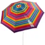 Aktive Strandparasoll Med Ventilation Och Uv50-skydd 200 Cm unisex, Multicolor stripes, One Size
