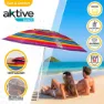 Aktive Strandparasoll Med Ventilation Och Uv50-skydd 200 Cm unisex, Multicolor stripes, One Size