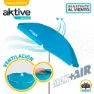Aktive Strandparasoll Uv50-skydd 200 Cm unisex, Blue, One Size