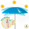 Aktive Strandparasoll Uv50-skydd 200 Cm unisex, Blue, One Size