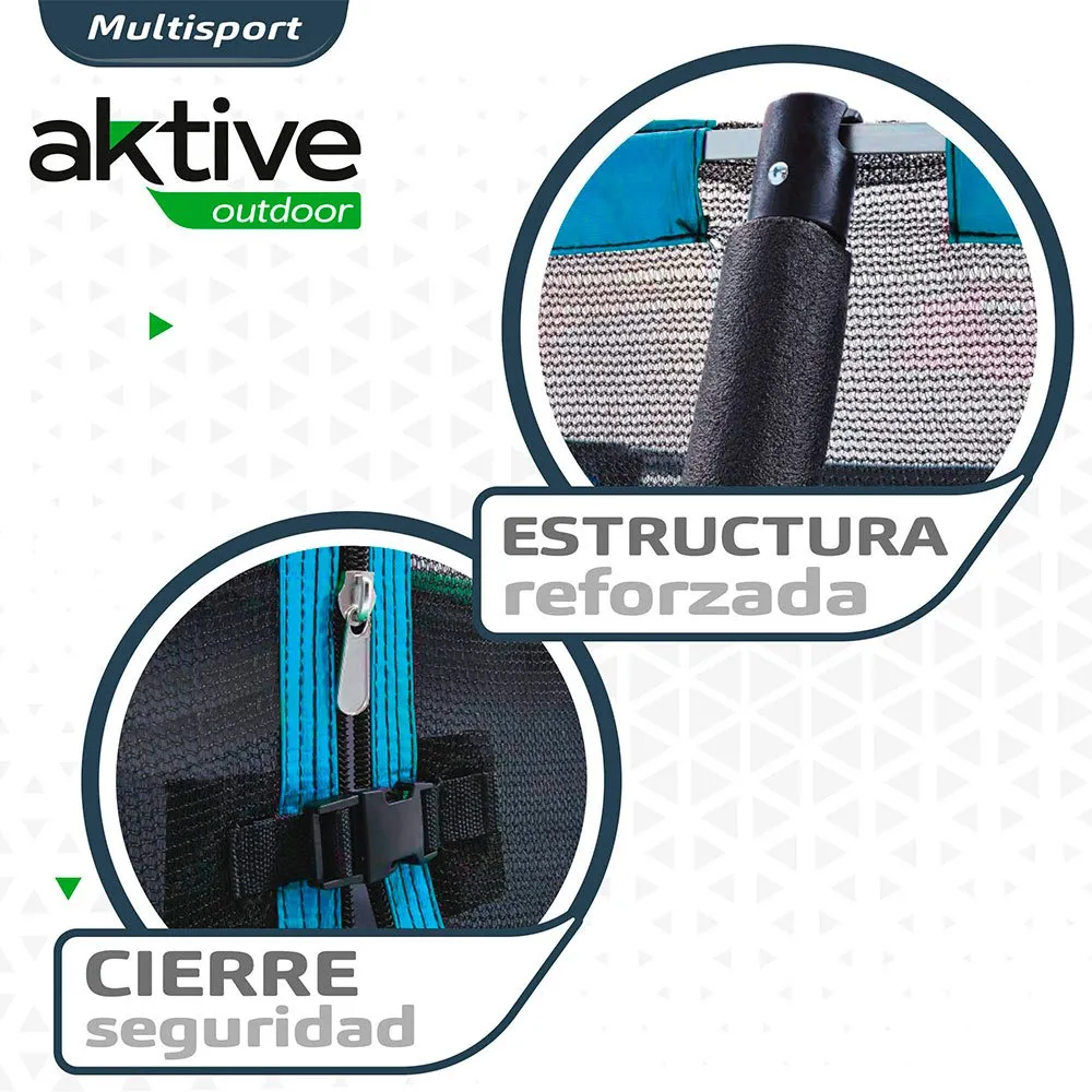 Aktive Studsmatta 366 Cm unisex, Blue / black / green, One Size