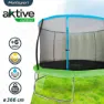Aktive Studsmatta 366 Cm unisex, Blue / black / green, One Size