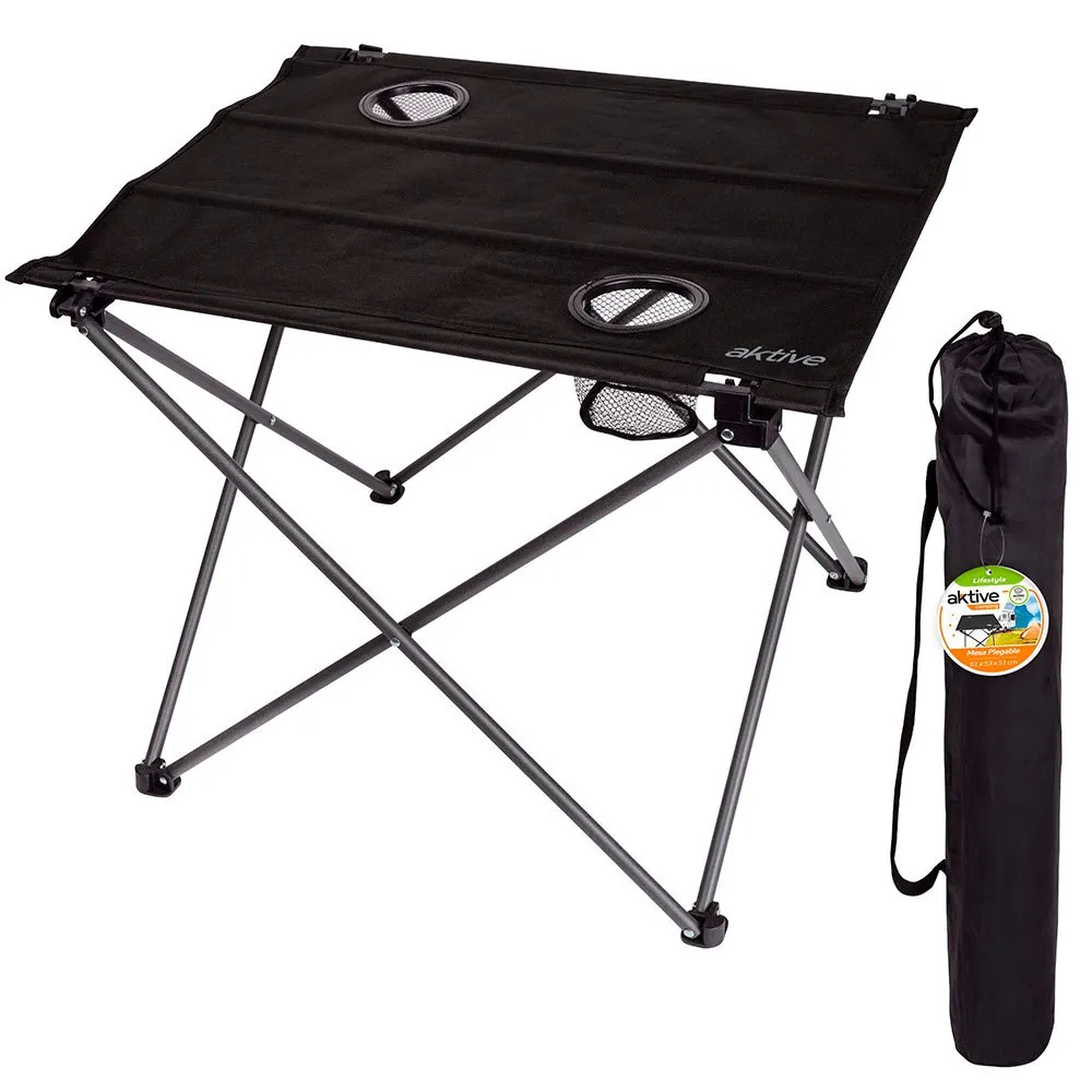 Aktive Textil Fällbord 61x53x51 Cm unisex, Black, One Size
