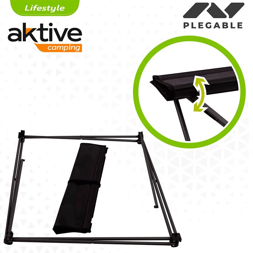 Aktive Textil Fällbord 61x53x51 Cm unisex, Black, One Size