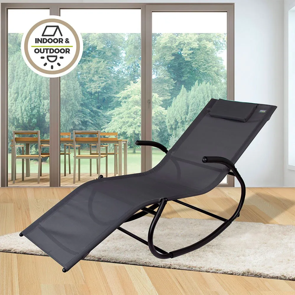 Aktive Textil Solsäng 60x172x75 Cm unisex, Black, One Size Aktive Textil Solsäng 60x172x75 Cm unisex, Black, One Size