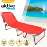 Aktive Textilano Fällbara Solsängar 188x58x30 Cm Refurbished unisex, Red, One Size