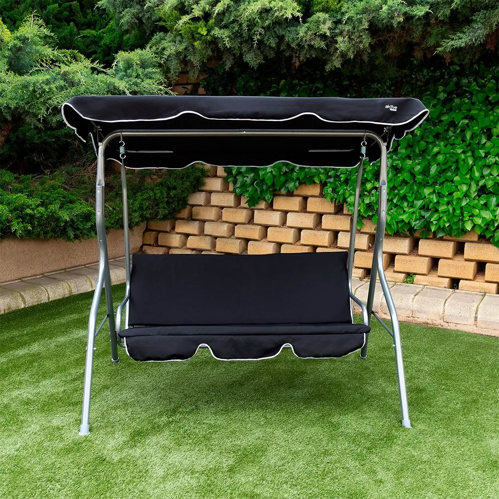 Aktive Trädgårdsgunga 180x107x160 Cm unisex, Black, One Size