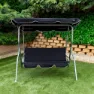 Aktive Trädgårdsgunga 180x107x160 Cm unisex, Black, One Size