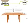 Aktive Utdragbart Bord I Akacia 150x100x74 Cm unisex, Brown, One Size