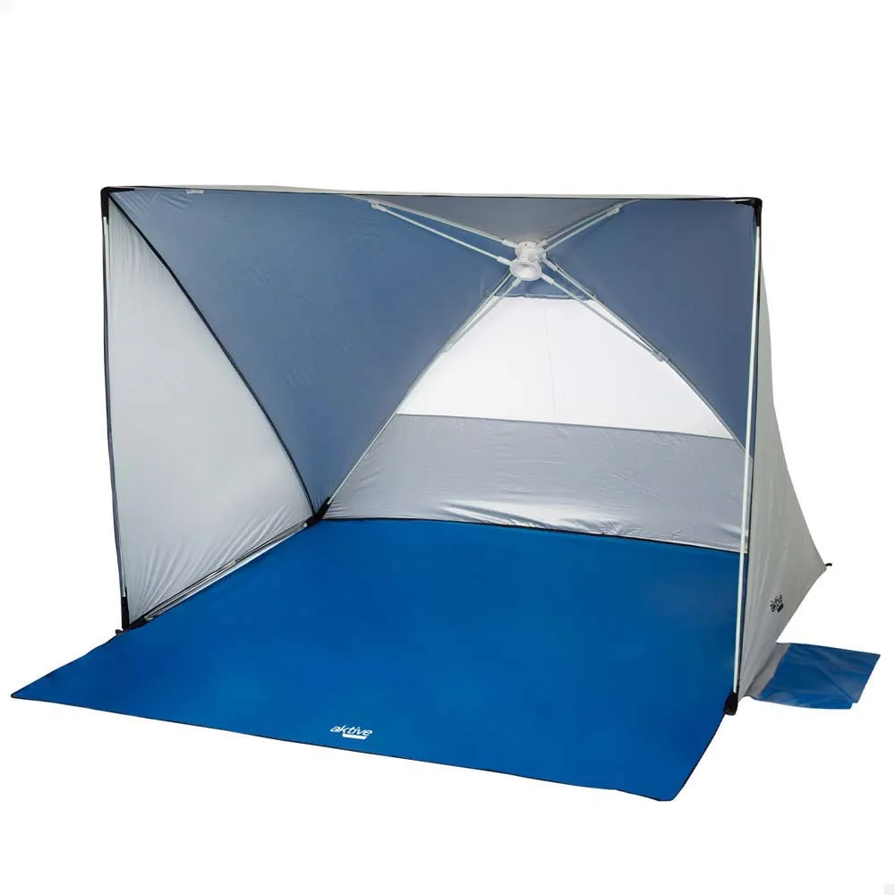 Aktive Uv50 Pop-up Vindskydd Och Strandtält 145x148x103 unisex, Royal / clear / grey, One Size