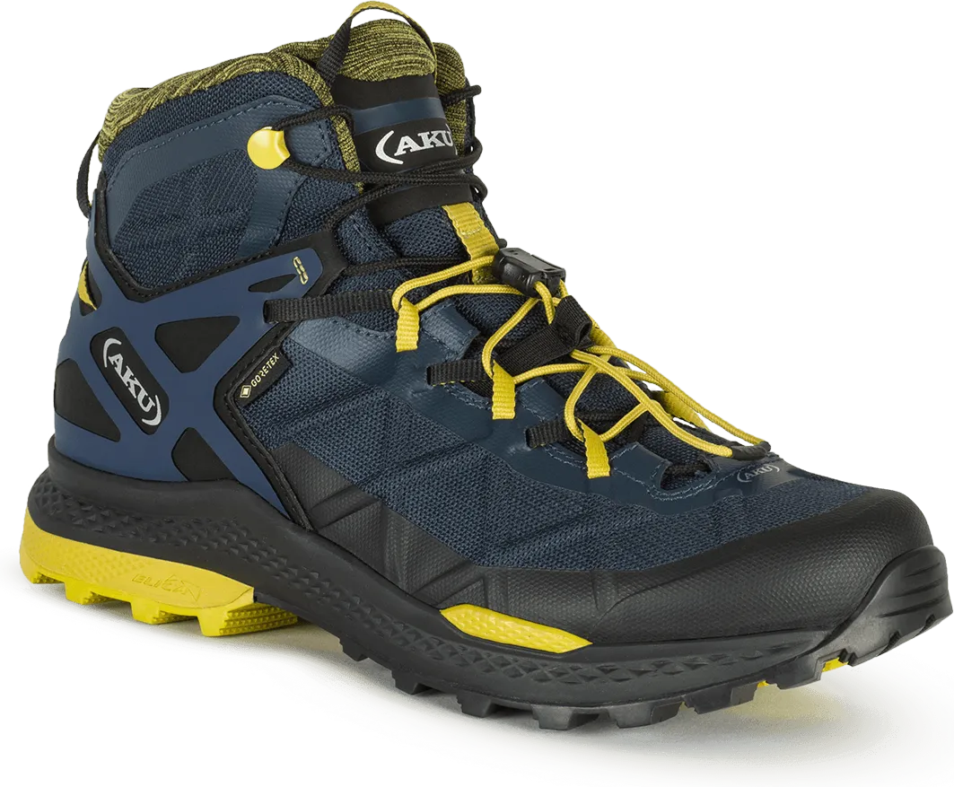 AKU Men's Rocket Mid Dfs Gore-Tex, Blue/mustard AKU Men's Rocket Mid Dfs Gore-Tex, Blue/mustard