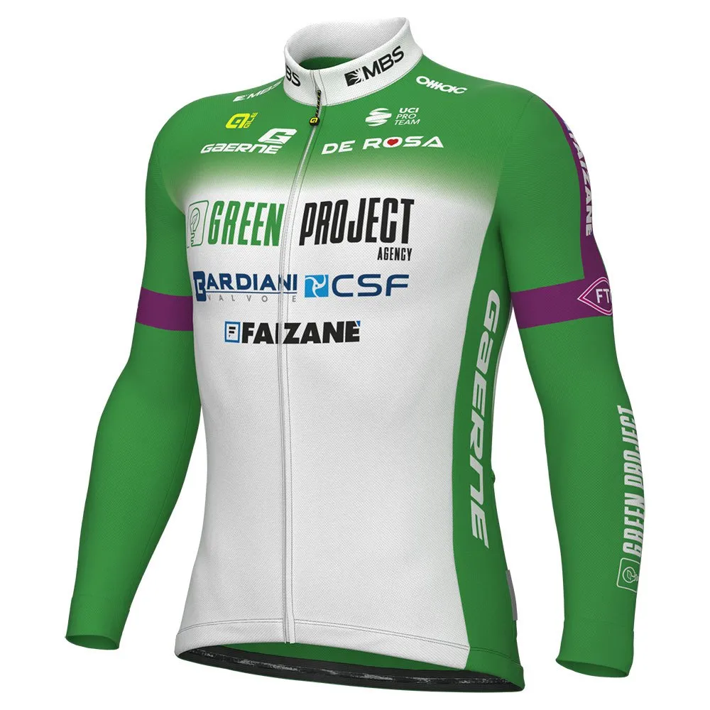 Alé Green Project-bardiani Csf-faizane Replica 2023 Långärmad Trikå, Green