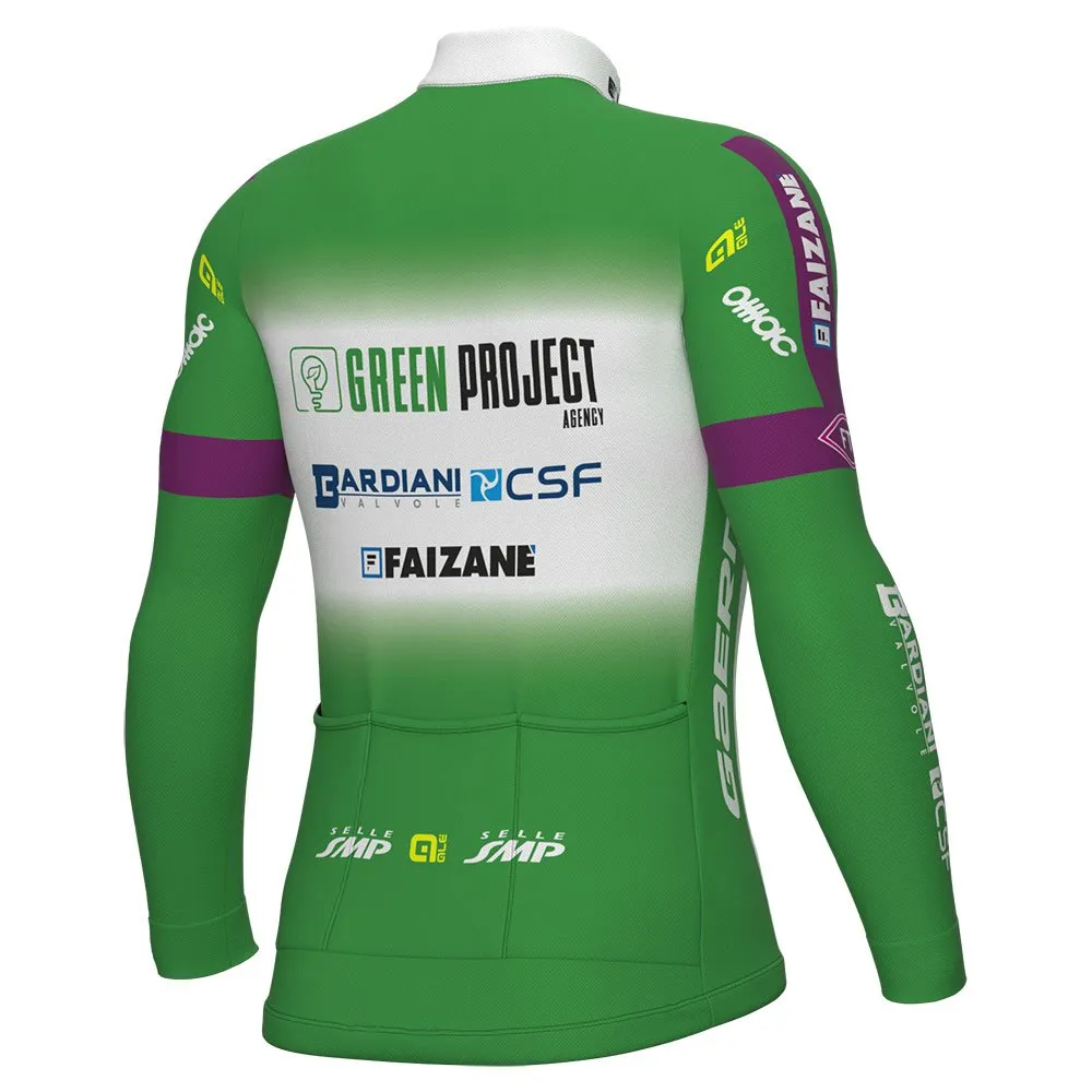 Alé Green Project-bardiani Csf-faizane Replica 2023 Långärmad Trikå, Green