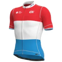 Alé Groupama Fdj 2021 Luxembourg Champion Pr-s Korta ärmar Cykeltröja