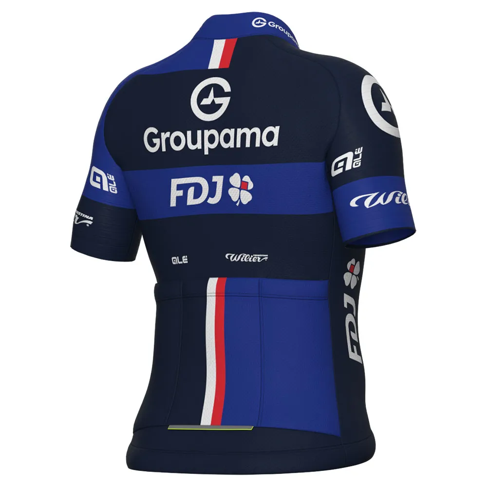 Alé Groupama Fdj 2025 Korta ärmar Cykeltröja, Blue