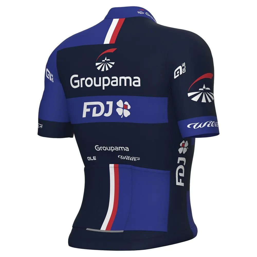 Alé Prime Groupama Fdj 2024 Korta ärmar Cykeltröja, Blue