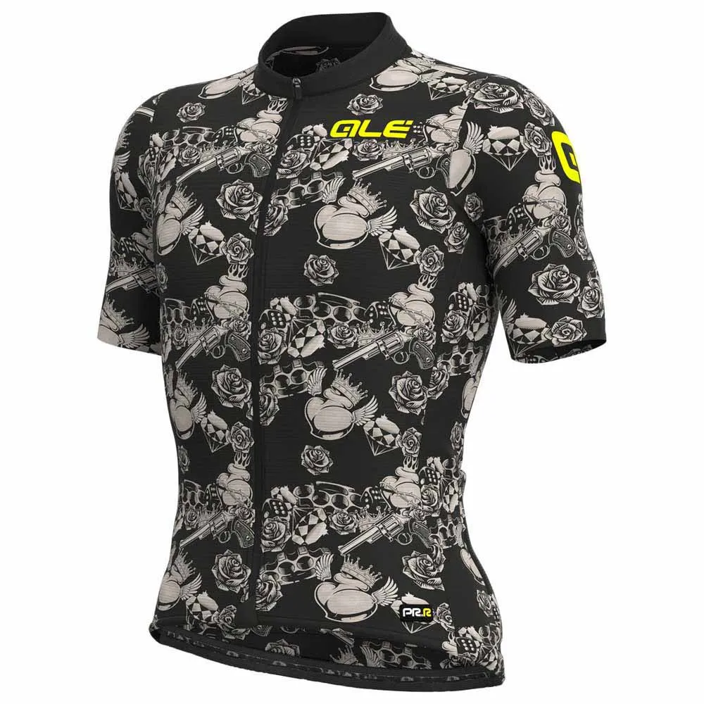 Alé Prr Las Vegas Korta ärmar Cykeltröja, Black / brown, M Alé Prr Las Vegas Korta ärmar Cykeltröja, Black / brown, M