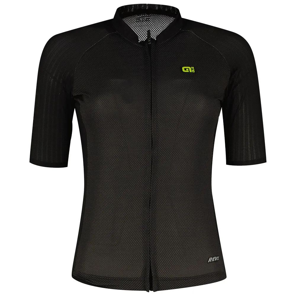Alé R-ev1 Silver Cooling Korta ärmar Cykeltröja Refurbished, Black, S