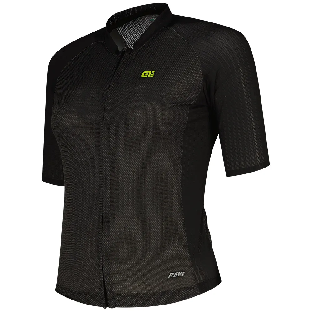 Alé R-ev1 Silver Cooling Korta ärmar Cykeltröja Refurbished, Black, S