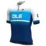 Alé Solid Blend Korta ärmar Cykeltröja, Black / turquoise, 3XL