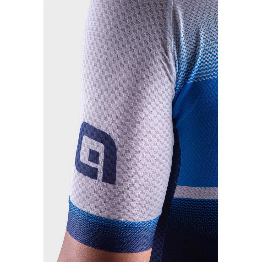Alé Solid Blend Korta ärmar Cykeltröja, Black / turquoise, 3XL