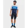 Alé Solid Blend Korta ärmar Cykeltröja, Black / turquoise, 3XL