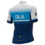 Alé Solid Blend Korta ärmar Cykeltröja, Black / turquoise, 3XL
