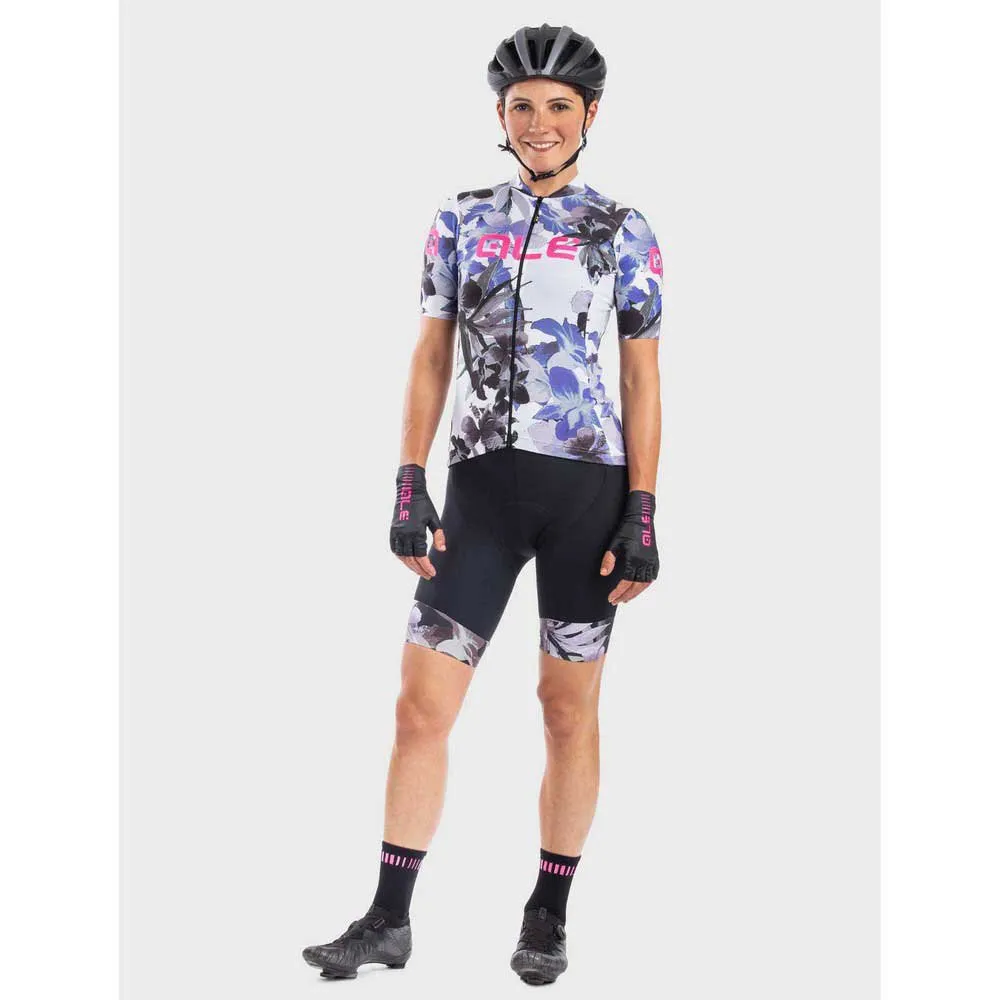 Alé Solid Bouquet Korta ärmar Cykeltröja, White, 3XL