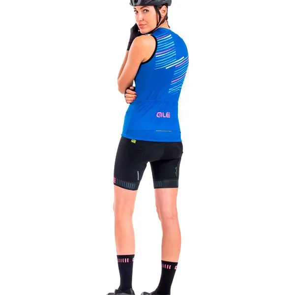 Alé Solid Flash Ärmlös Cykeltröja, Light blue, L