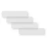 Algis Universal Bright Ramsskyddsklistermärken 11x48 Cm 4 Enheter, Clear, One Size
