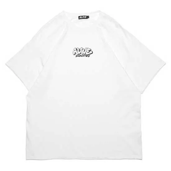 Alive Industry Throwup T-shirt Med Korta ärmar, White, L