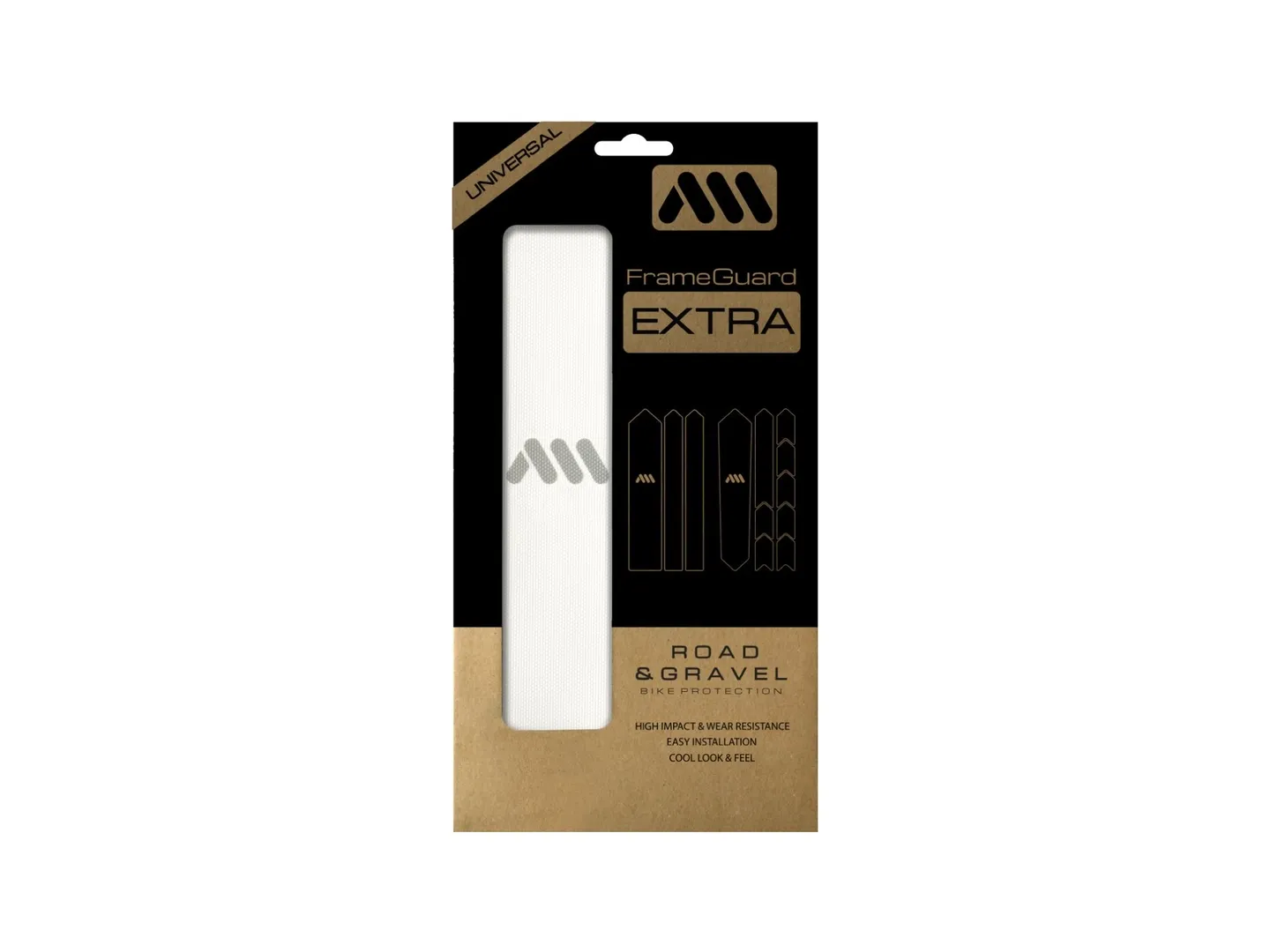 All Mountain Style AMS Ramskyddskit Gravel, Transparent