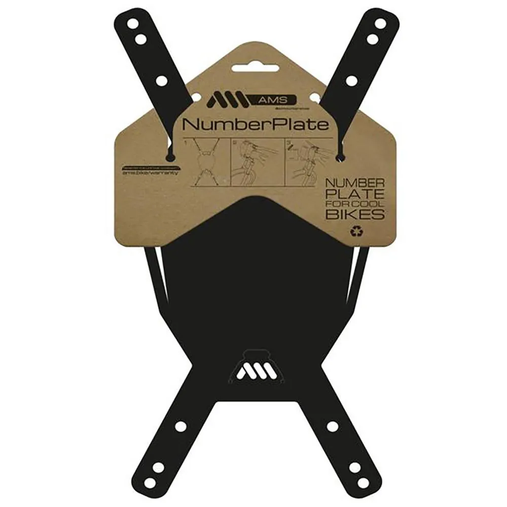 All Mountain Style Registreringsskylt, Black / white, One Size
