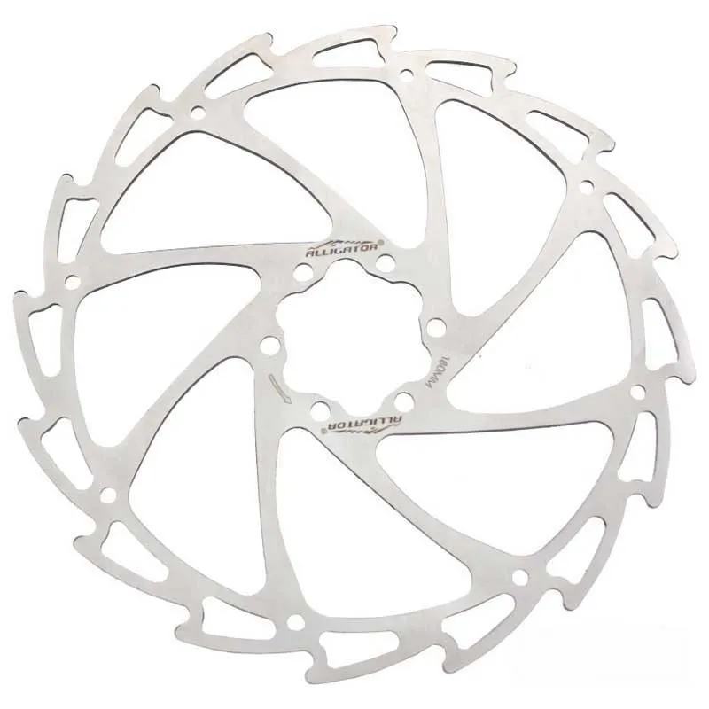 Alligator Wind-cutter 6b Bromsskiva, Silver, 160mm Alligator Wind-cutter 6b Bromsskiva, Silver, 160mm