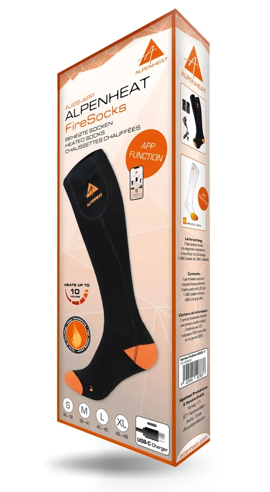 Alpenheat AJ26 Uppvärmda strumpor m/APP Alpenheat AJ26 Uppvärmda strumpor m/APP