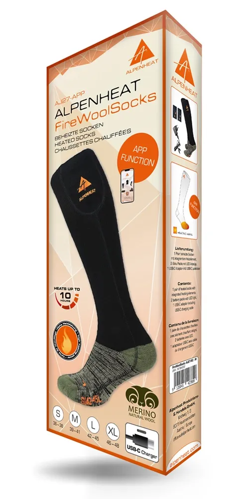 Alpenheat AJ27 Uppvärmda strumpor m/APP Alpenheat AJ27 Uppvärmda strumpor m/APP