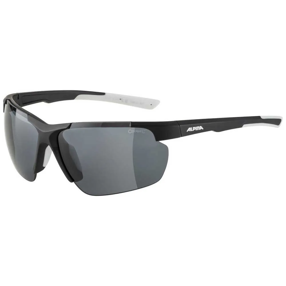 Alpina Defey Hr Polariserade Solglasögon, Black matt / white, Black/CAT3