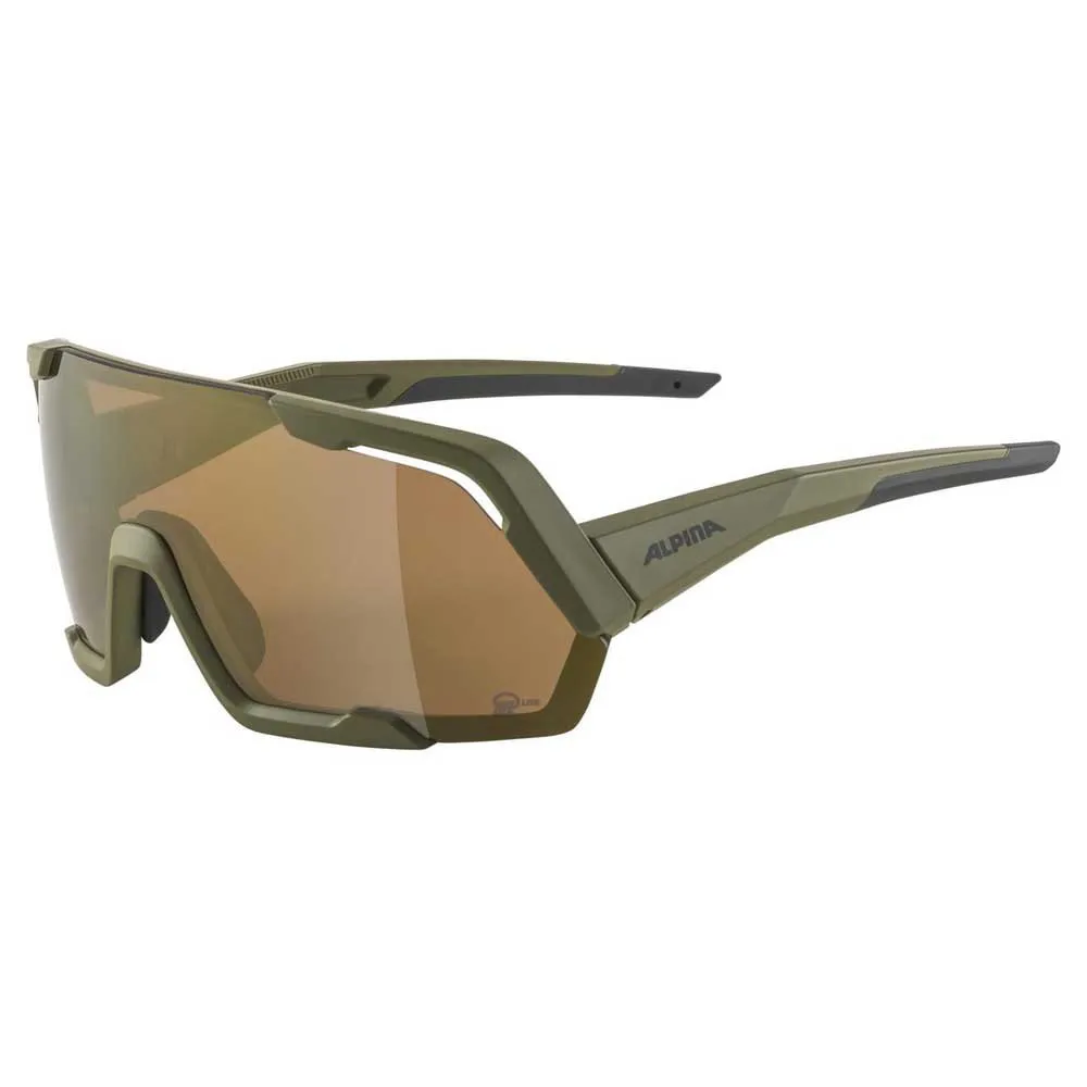 Alpina Rocket Q-lite Solglasögon, Olive matt, Bronce Mirror/CAT3