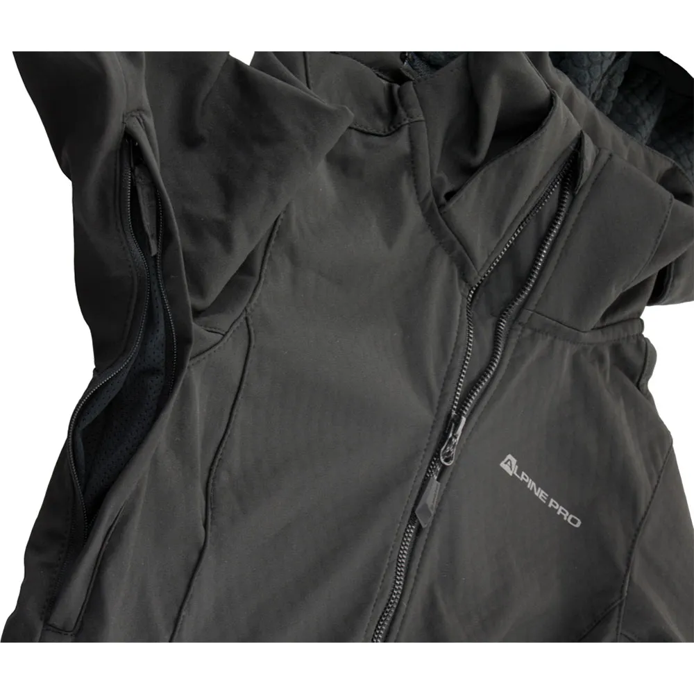 Alpine Pro Geshera Softshelljacka, Black Alpine Pro Geshera Softshelljacka, Black