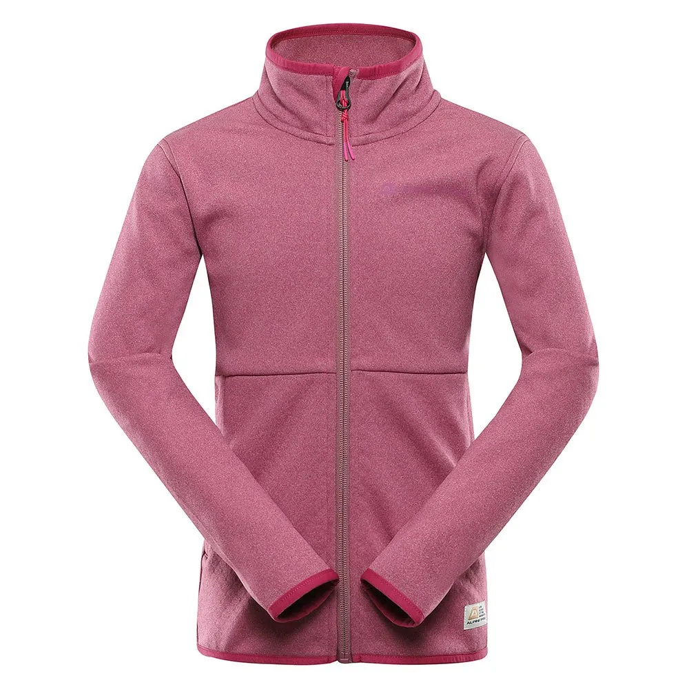 Alpine Pro Qerto Fleecejacka Med Dragkedja, Pink, 152-158cm