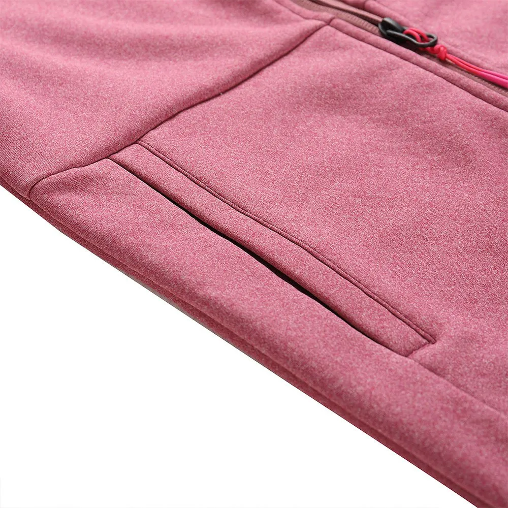Alpine Pro Qerto Fleecejacka Med Dragkedja, Pink, 152-158cm