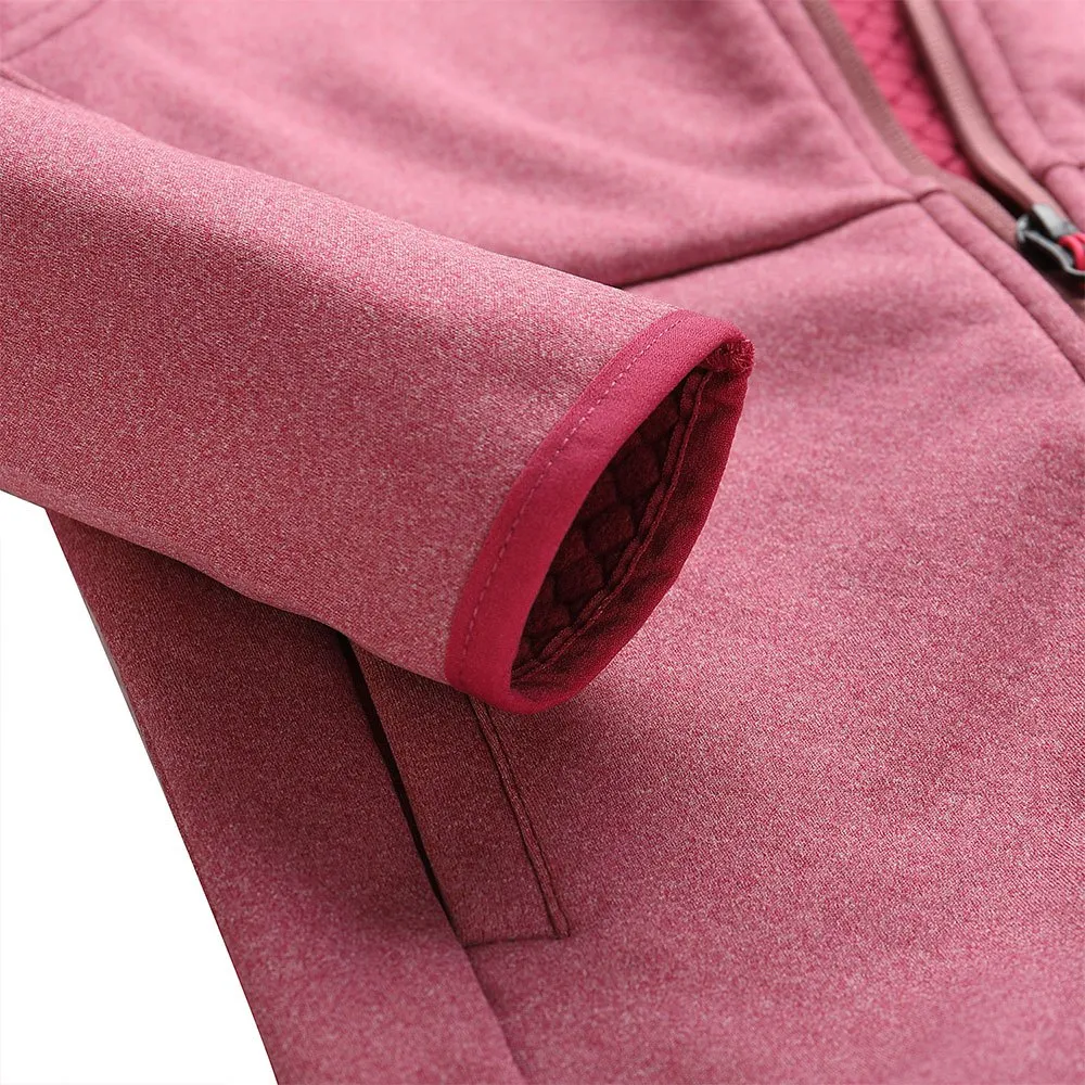 Alpine Pro Qerto Fleecejacka Med Dragkedja, Pink, 152-158cm