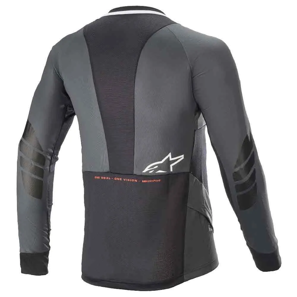 Alpinestars Drop 8.0 Långärmad Trikå, Black / Coral, S Alpinestars Drop 8.0 Långärmad Trikå, Black / Coral, S