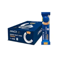 Amacx Ask Med Frukttugg Energibarer Apelsin 38g 12 Enheter