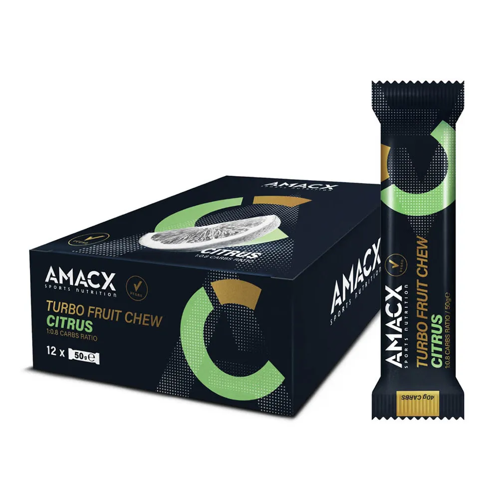 Amacx Ask Med Turbo Fruit Chew Energibarer Citrusfrukter 40g 12 Enheter, Blue, One Size Amacx Ask Med Turbo Fruit Chew Energibarer Citrusfrukter 40g 12 Enheter, Blue, One Size