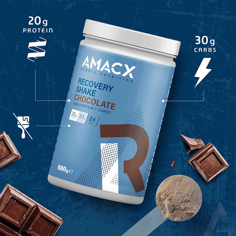 Amacx Återhämtningsenergidryckspulver Choklad 800g, Blue, One Size Amacx Återhämtningsenergidryckspulver Choklad 800g, Blue, One Size