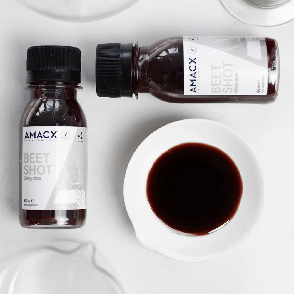 Amacx Beet Shot 500mg Energi 12 Enheter, Black / white, One Size