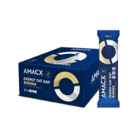 Amacx Energibar Låda Banan Havre 50g 12 Enheter
